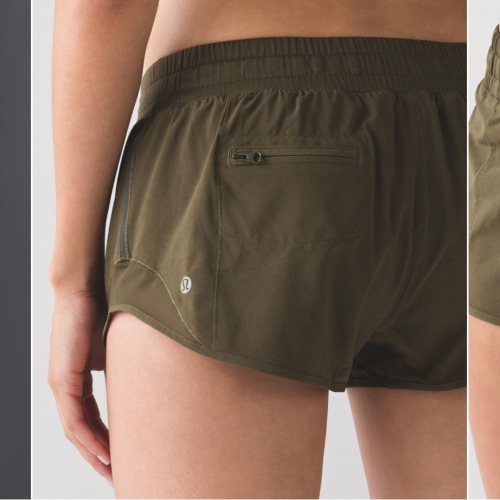Lululemon hotty hot short in army green